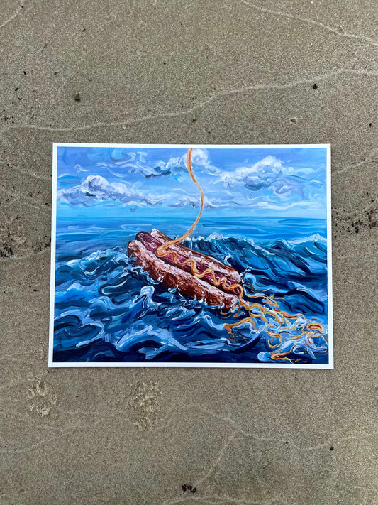 Lost at Sauce Paper Print