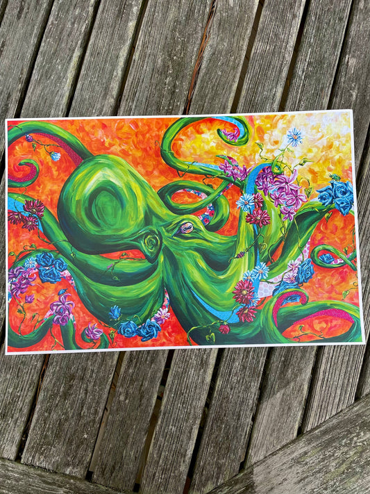 Octopus's Garden Paper Print