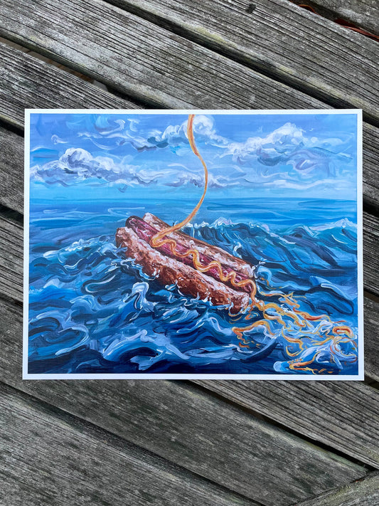 Lost at Sauce Paper Print