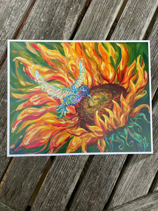 Sunny Sip Paper Print