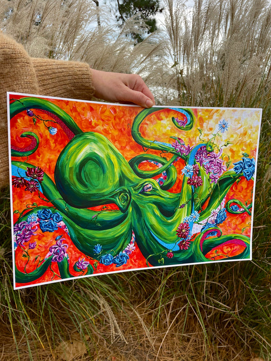 Octopus's Garden Paper Print