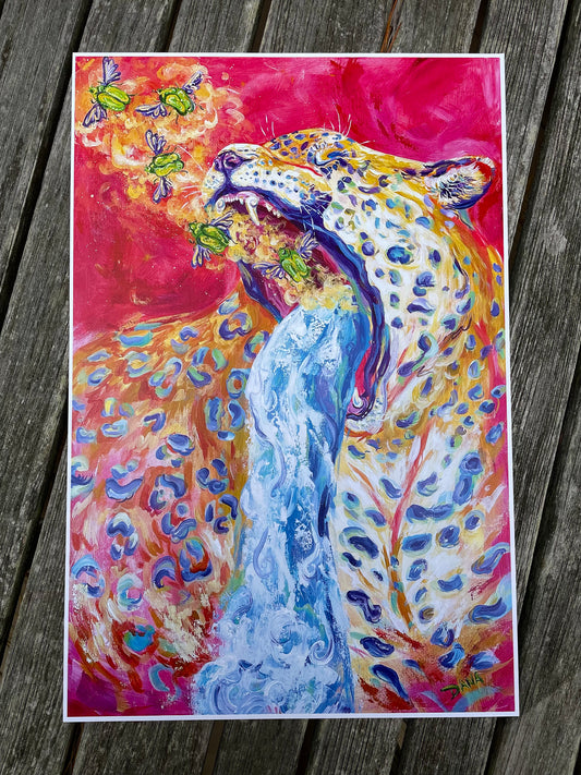 Lion's Breath ROAR Paper Print