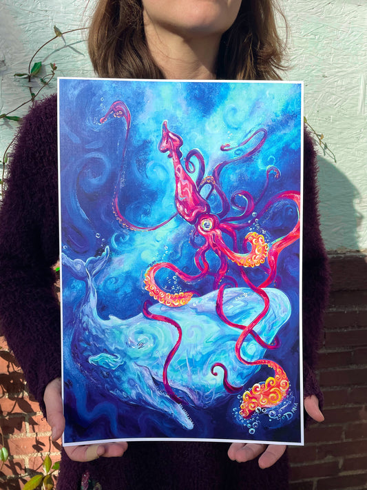 The Snack that Fights Back Paper Print